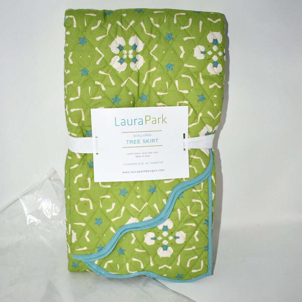 Laura Park Holiday Collection Dorset Garden Tree Skirt 54” #STS-OS-614 NWT